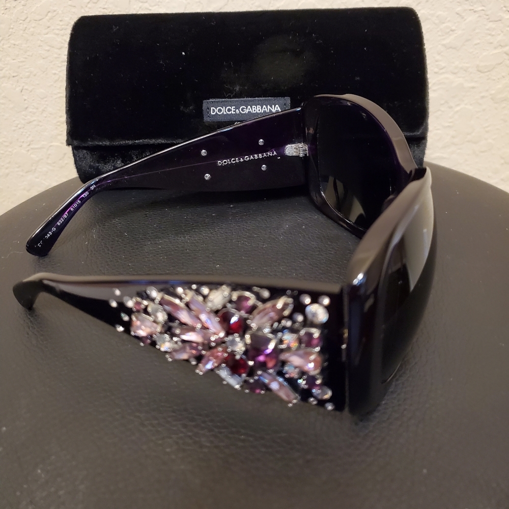 Stunning purple jeweled Dolce & Gabbanna  sunglasses